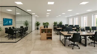 238 m² nyistandsat kontor med tilhørende kælder