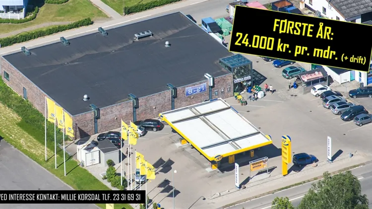 857 m2 butik i Fredericia til leje