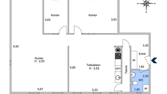 Kontorlokaler til leje i Nørresundby - billede 3